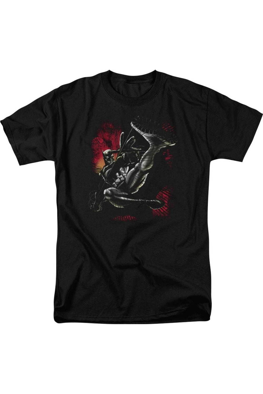 

Футболка с коротким рукавом Batman Kick Swing для взрослых Gildan, черный