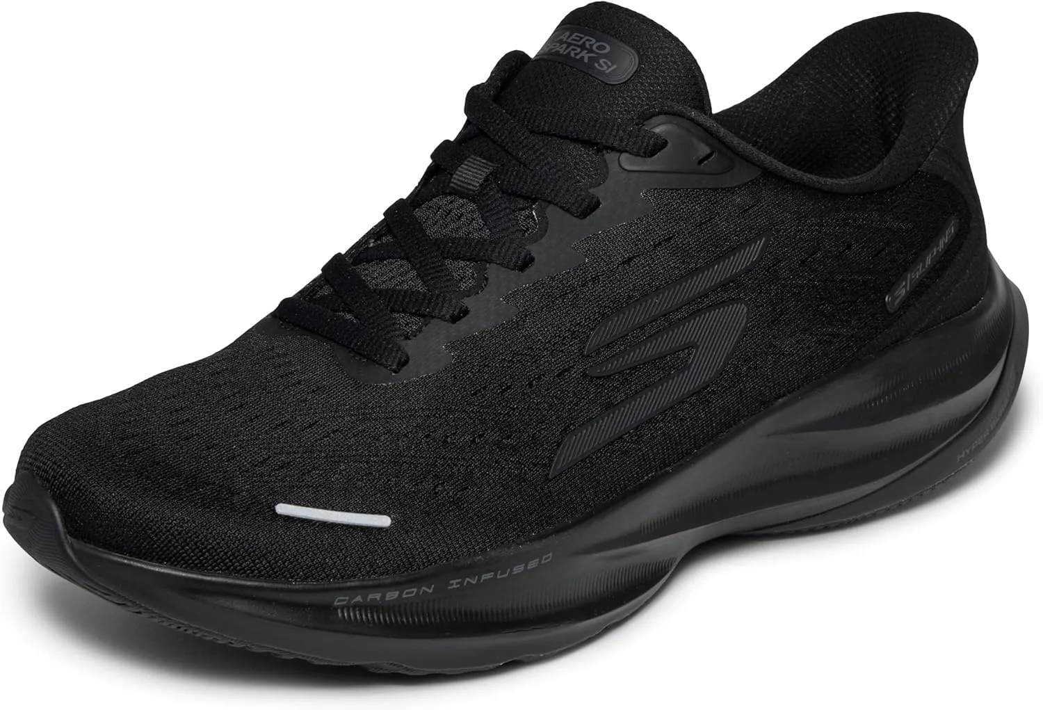 Мужские кроссовки Skechers Aero Spark Hands Free без шнурков, черный