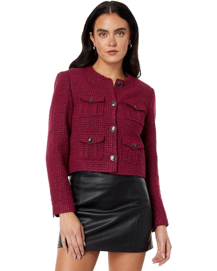 

Куртка Ted Baker Pennio Cropped Boucle, цвет Light Red