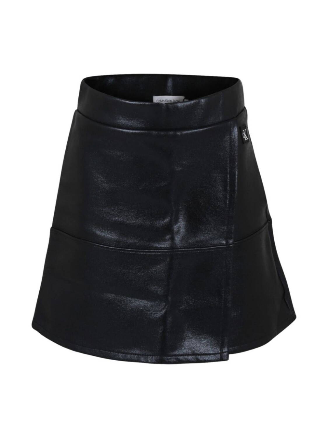 

Юбка мини с вышитым логотипом Calvin Klein Kids, черный