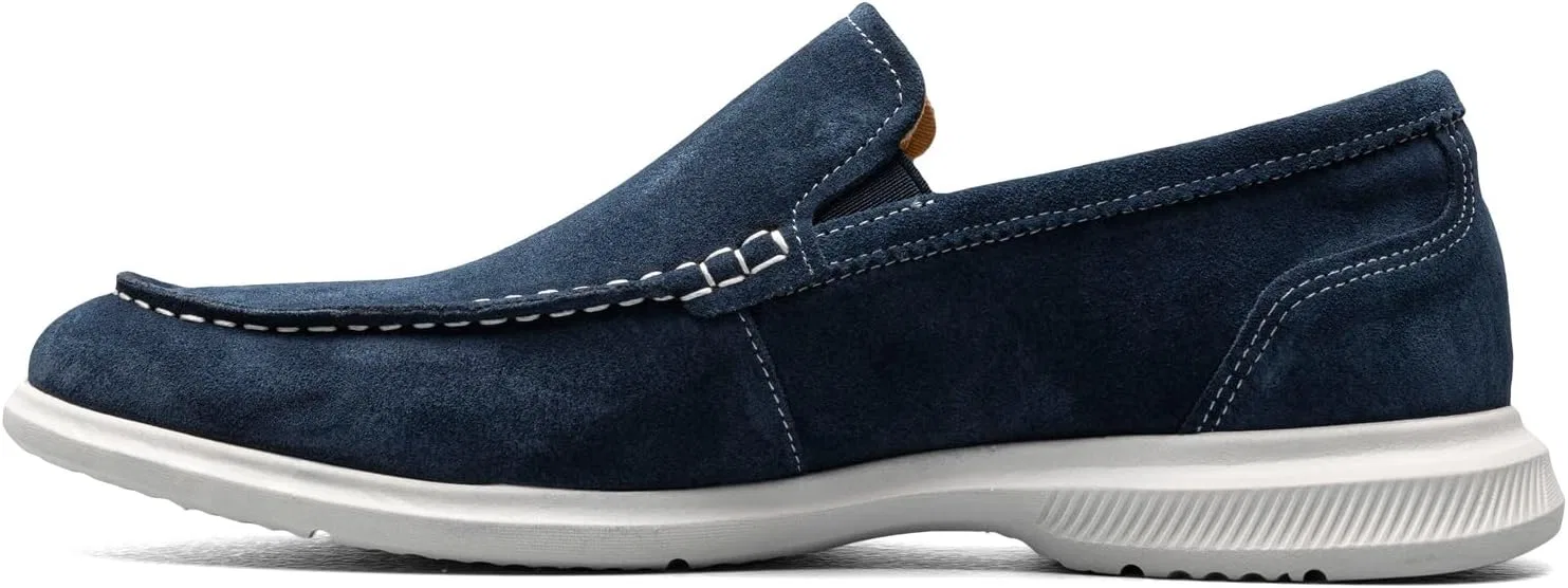 Мужские лоферы Florsheim Hamptons Moc Toe Venetian Loafer Slipper, Navy — фото 4