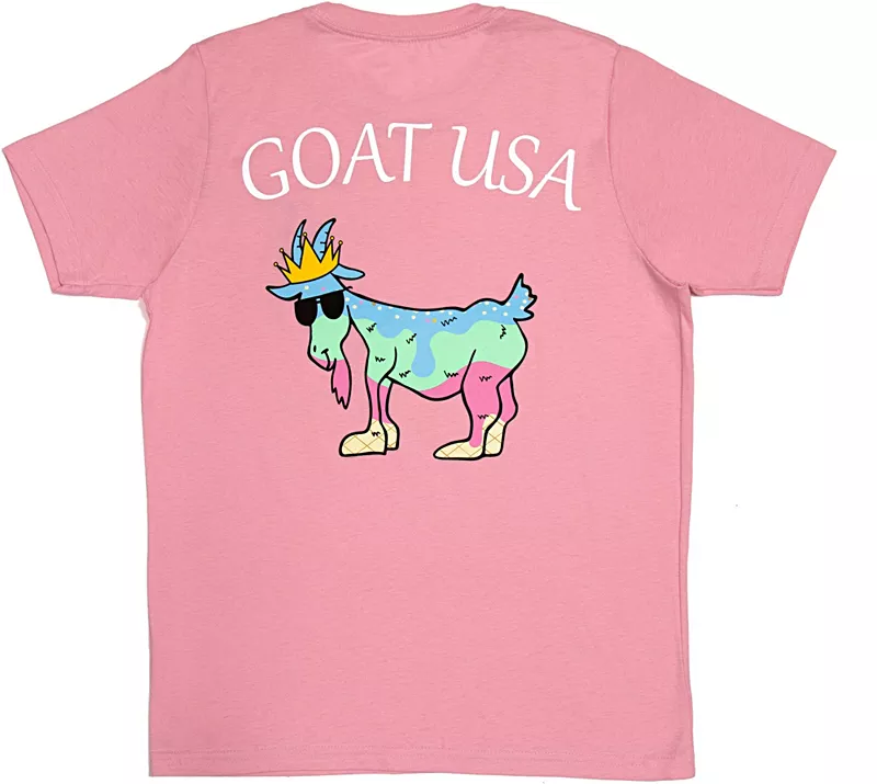 

Молодежная футболка GOAT USA с мороженым, розовый