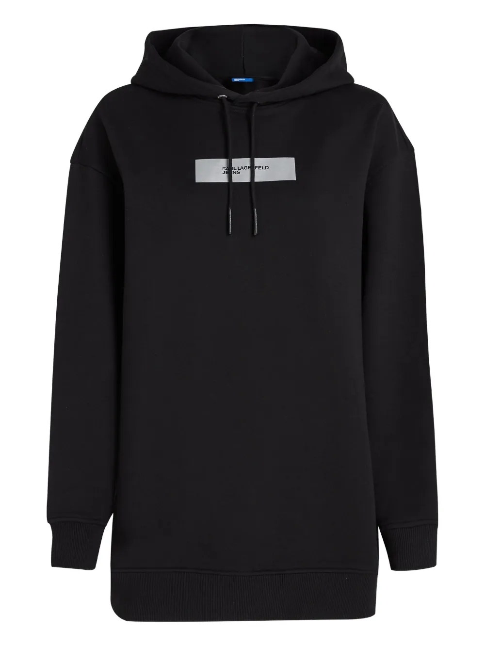 

Платье-худи оверсайз с логотипом Karl Lagerfeld Jeans, черный