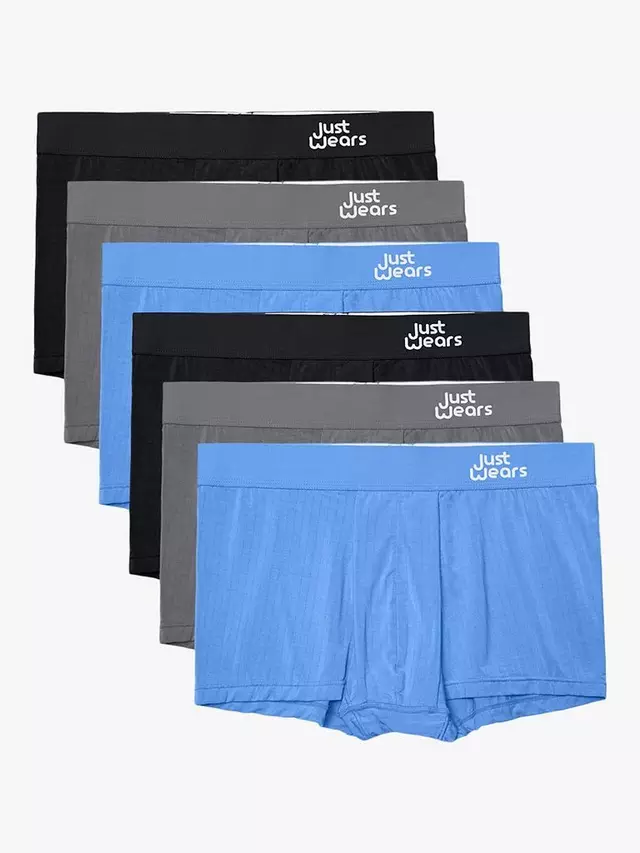

Трусы JustWears Active 6 шт, цвет blue/grey/black