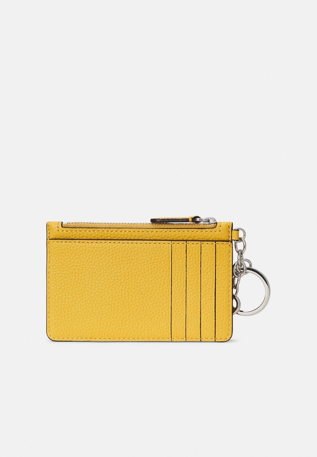 

Кошелек PEBBLED LEATHER ZIP CARD CASE Ralph Lauren, желтый