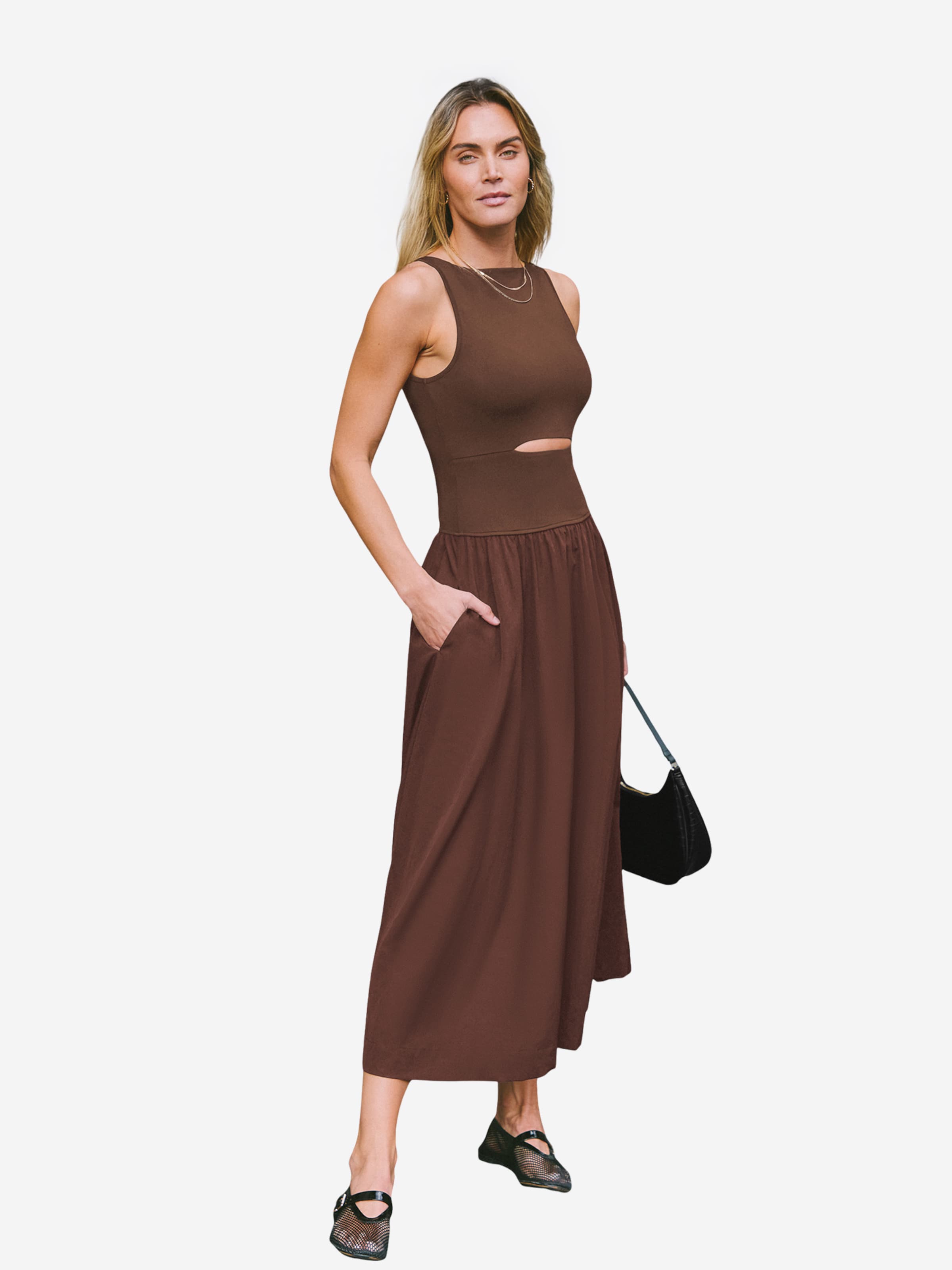 

Cupshe Летнее платье 'Black-CAA05A4D115AA/Red-CAA05A4D115JJ/Brown-CAA05A4D115HH' в цвете Brown