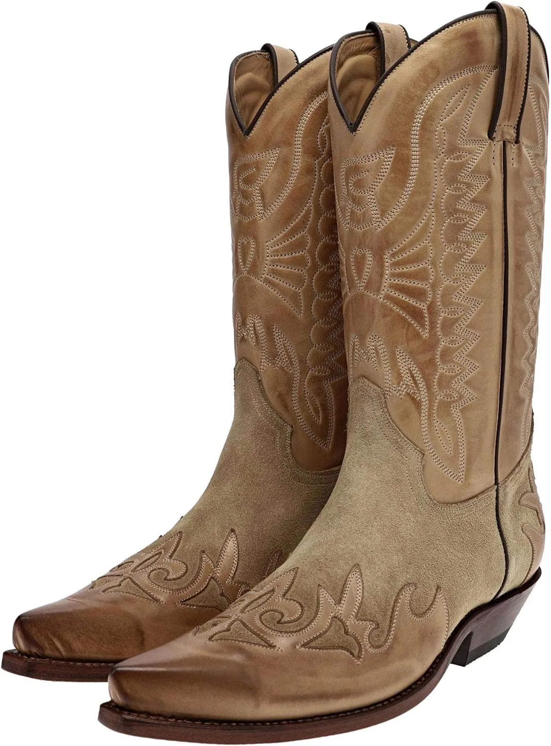 FB Fashion Boots FB Модные ботинки Унисекс Ковбойские ботинки Carlos Cuero Бежевые ботинки в стиле вестерн Кожаные ботинки Коричневые — фото 2