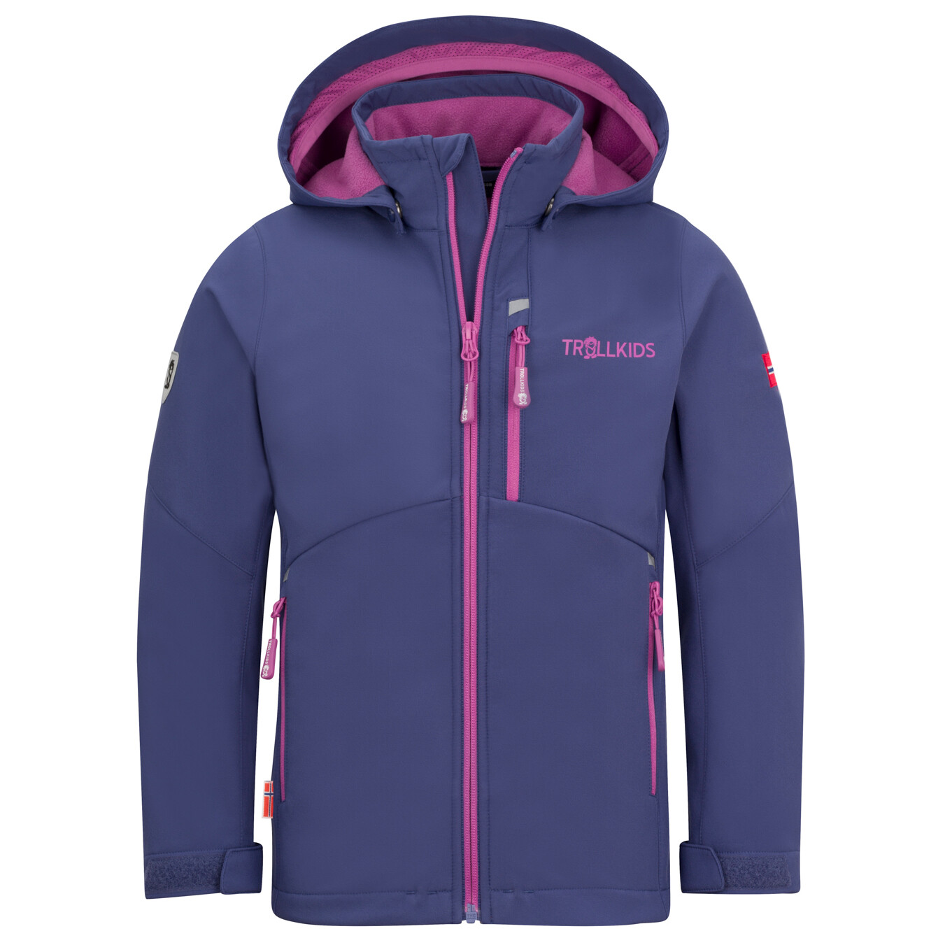 

Куртка из софтшелла Trollkids Girl's Balestrand, цвет Violet Blue/Mallow Pink