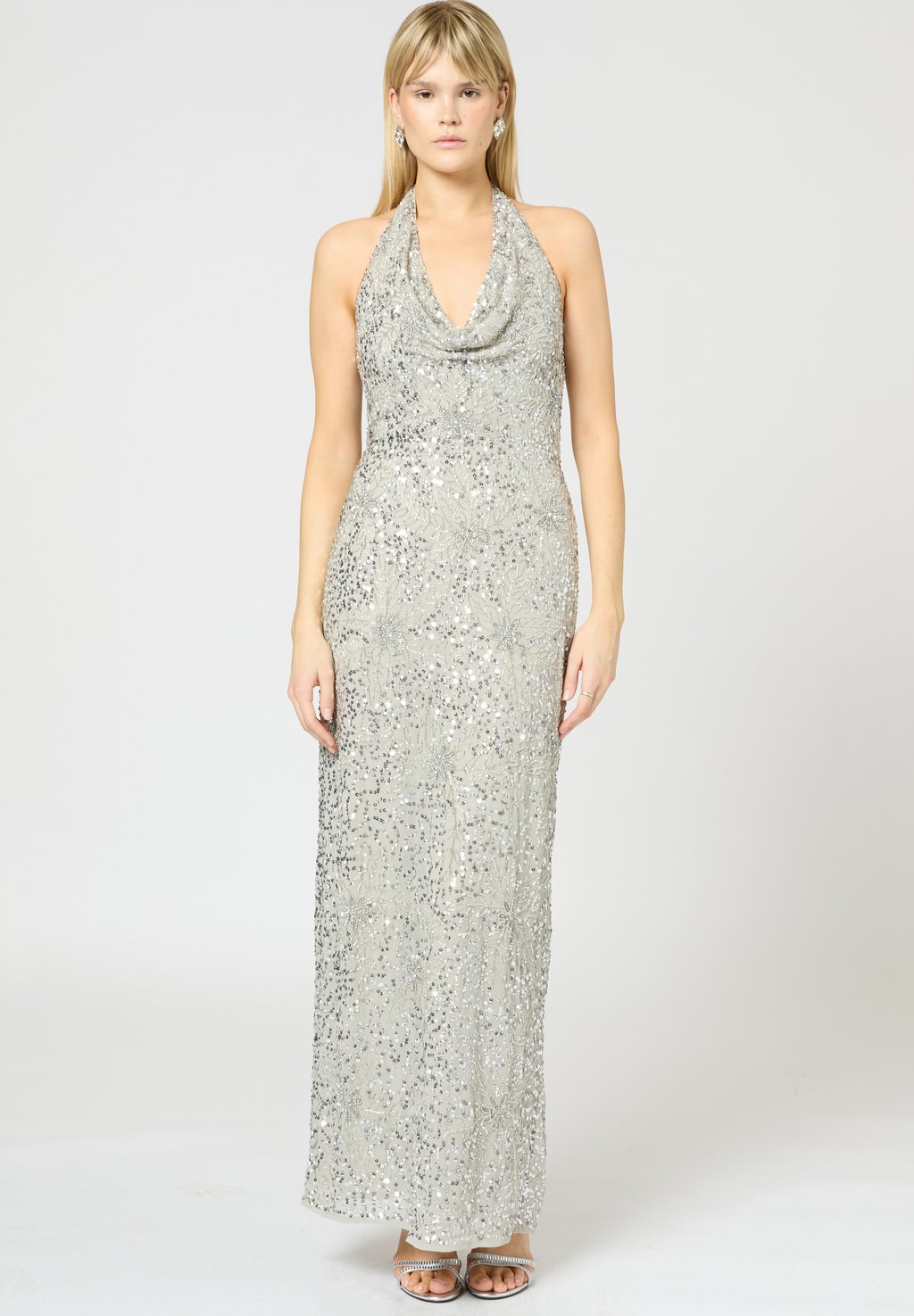 

Платье EMBELLISHED SEQUINS BEAUUT, светло-серый