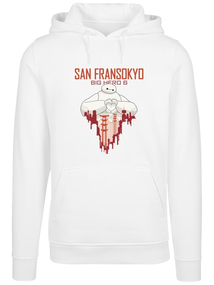 

Пуловер F4NT4STIC Big Hero 6 Baymax San Fransokyo Heart, белый
