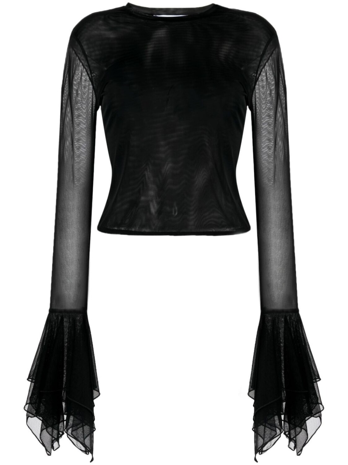 

Blumarine полупрозрачная футболка, черный