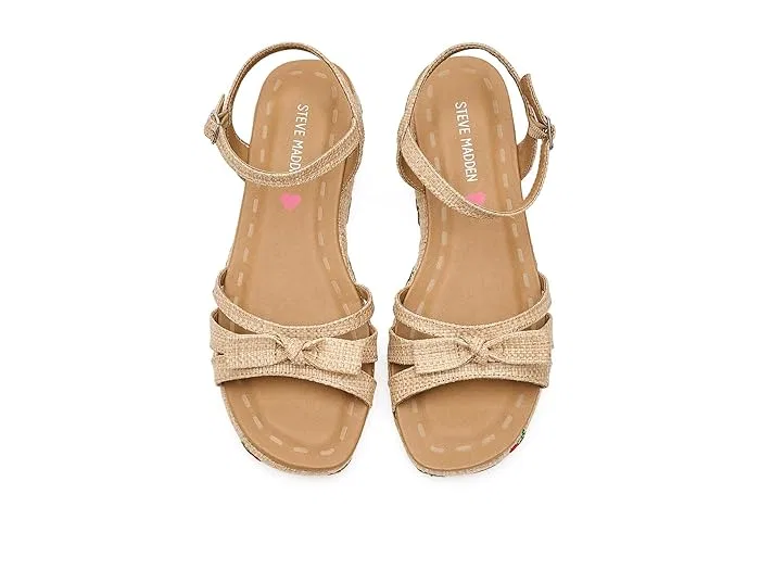 Сандалии flatform с плетеными ремешками Magenta Steve Madden Kids, Natural Multi — фото 3