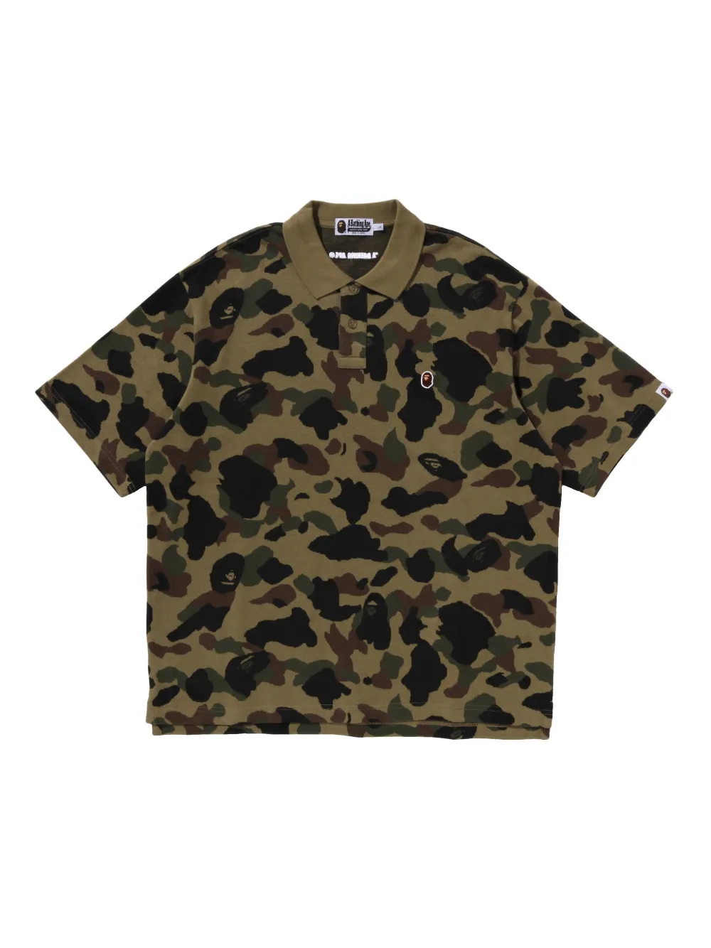 

Рубашка поло с камуфляжным принтом A BATHING APE, зеленый