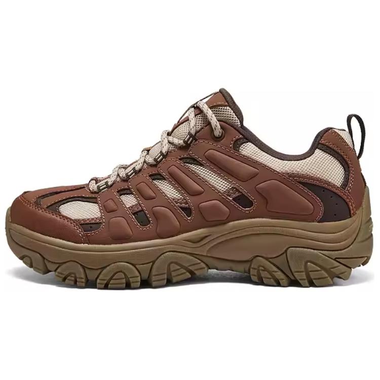 

Skechers Женские низкие ботинки для альпинизма и походов на открытом воздухе, цвет красновато-умбра/ржавчина