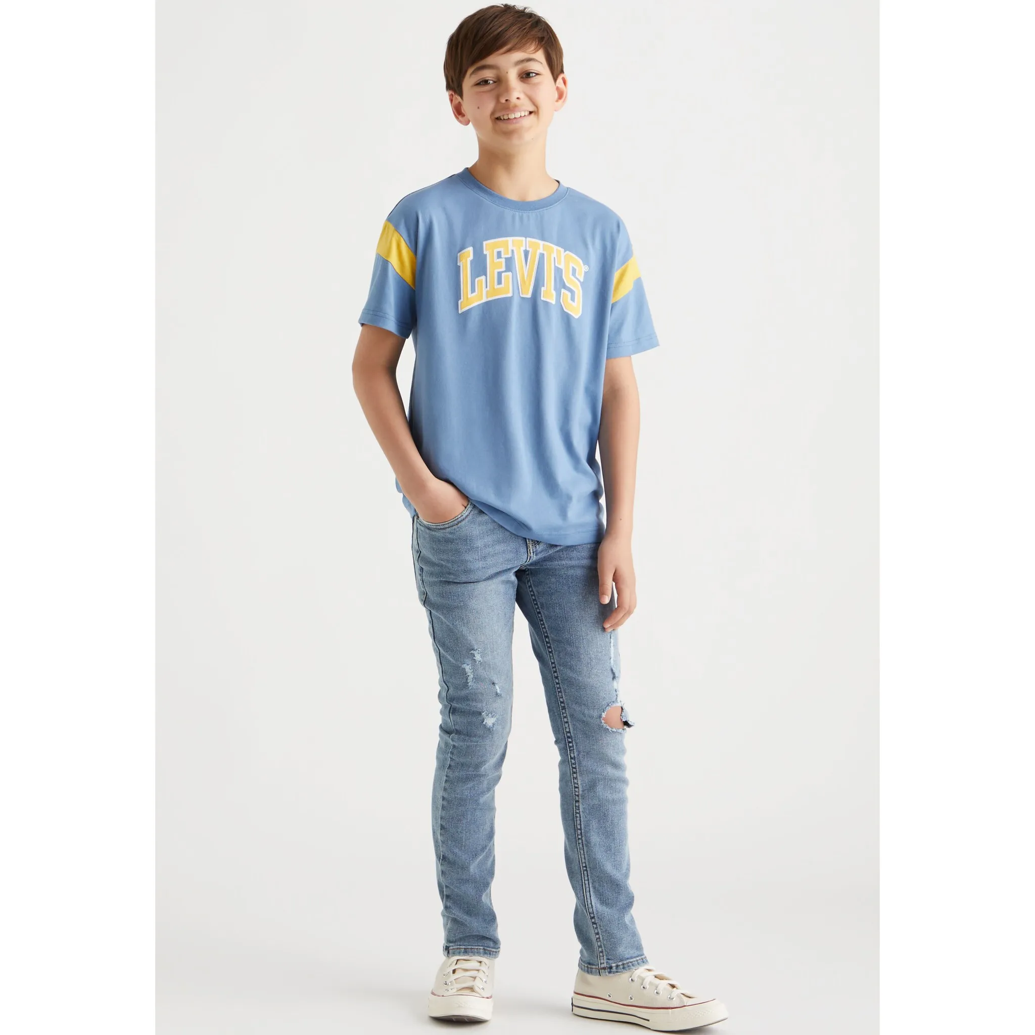 

Детская рубашка с принтом Levi's «LVB LEVI'S PREP SPORT TEE», для МАЛЬЧИКОВ Levi'S Kids, цвет cornetblue