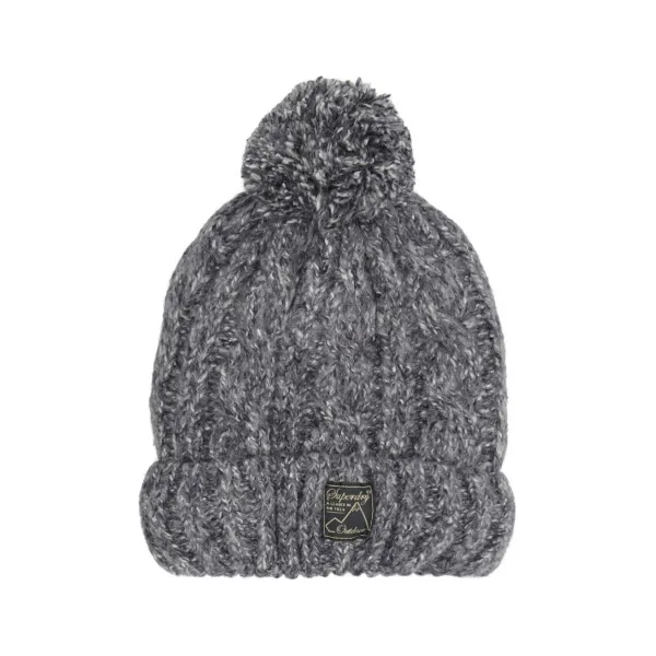 

Шапка с добавлением шерсти Superdry, серый