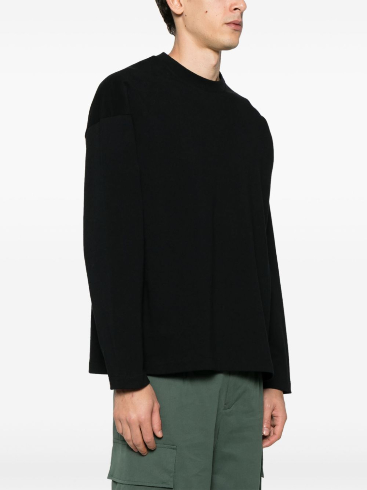 Jil Sander футболка с круглым вырезом, черный — фото 3
