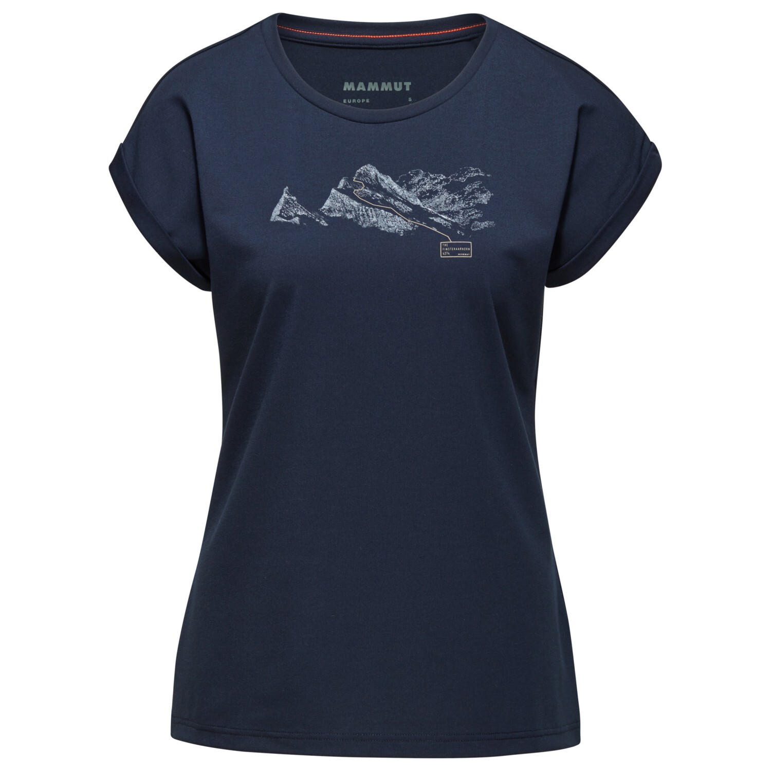

Функциональная рубашка Mammut Women's Mountain T Shirt Finsteraarhorn, цвет Marine