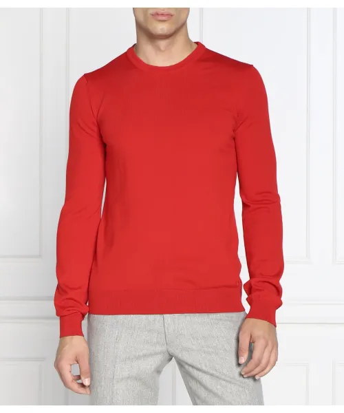 

Шерстяной свитер San Cedric-M1 Regular fit Hugo, красный