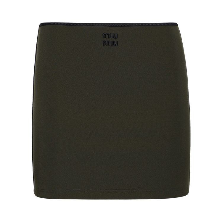 

Юбка Miu Miu Mini Skirt 'Militare', зеленый