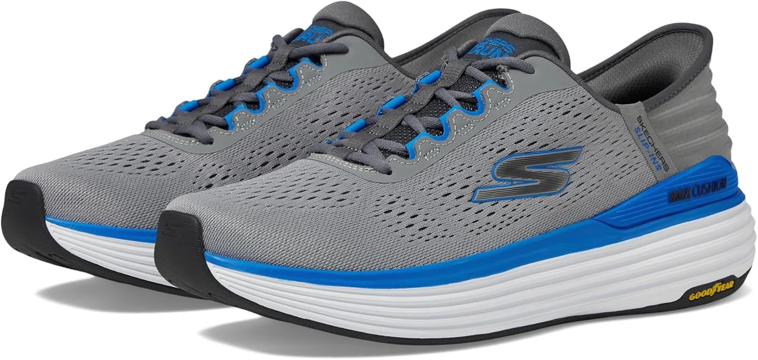 Мужские кроссовки Skechers Hands-Free Max Cushioning Linear Focus, синий/серый