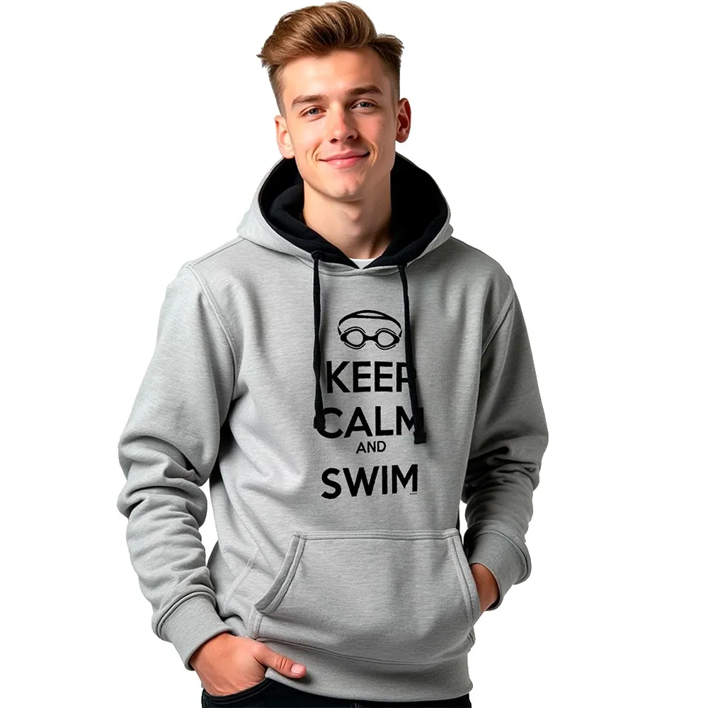 

Худи Kruskis Keep Calm And Swim Two-Colour, серый