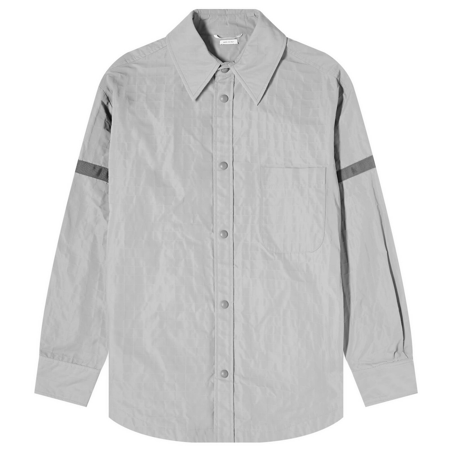 

Рубашка Thom Browne Oversized Tonal Shirt, цвет Light Grey