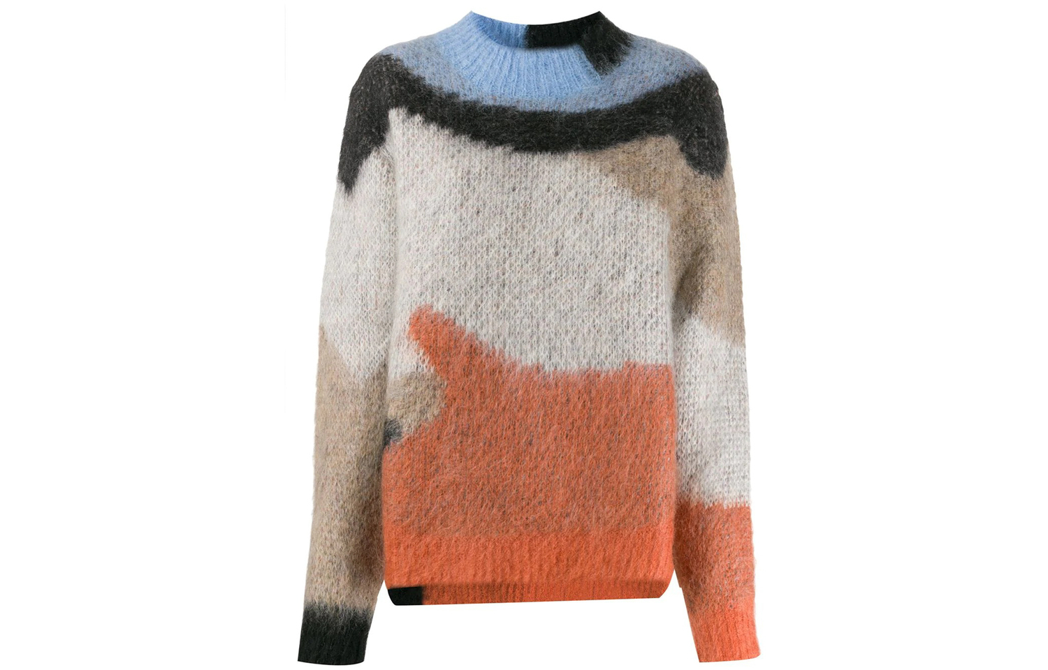 

Свитер Unisex с круглым вырезом, утепленный комплект AMBUSH, оранжевый белый multicolor