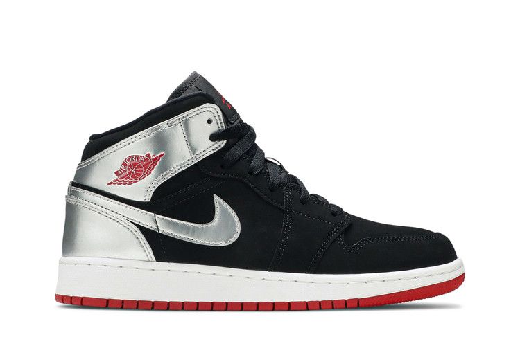 Кроссовки Air Jordan Air Jordan 1 Retro Mid GS 'Johnny Kilroy', черный — фото 2
