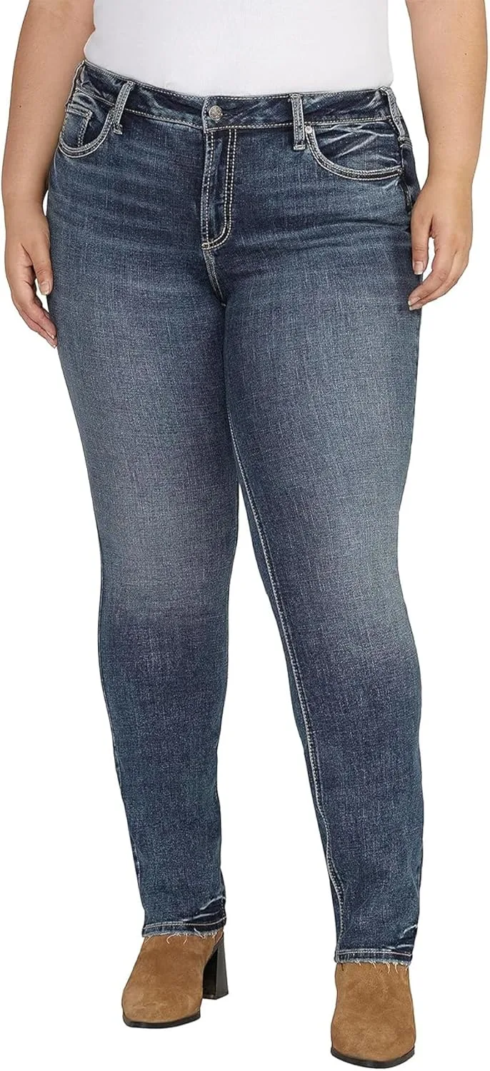 

Silver Jeans Co. Женские джинсы Suki Mid Rise Curvy Fit Skinny