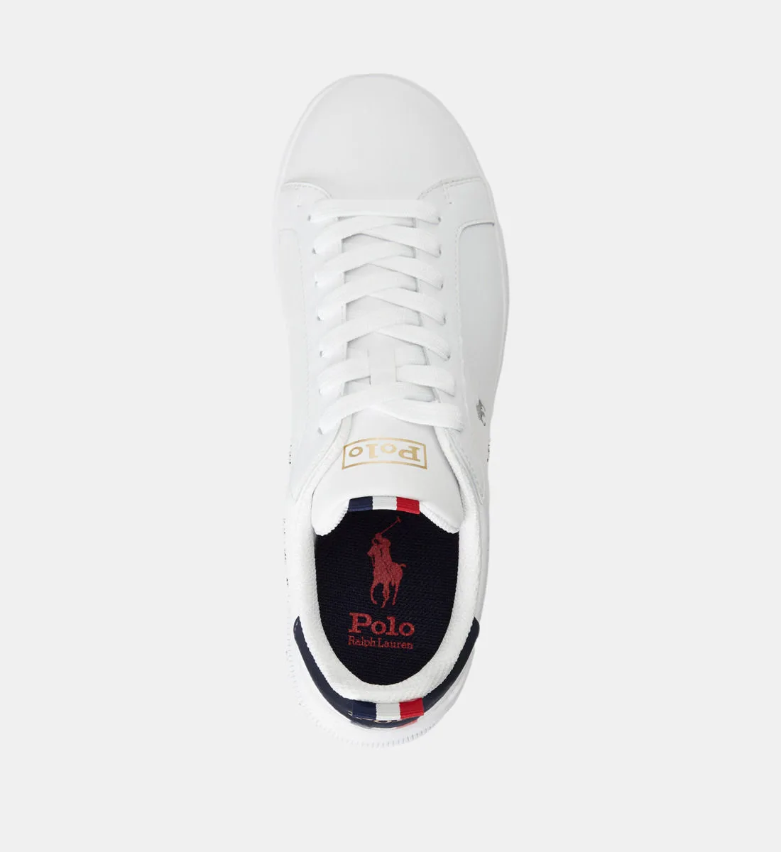 Кожаные низкие кроссовки Heritage CT II POLO RALPH LAUREN, синий — фото 3
