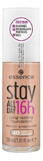 

Стойкая тональная основа для лица, 40 оттенков мягкого миндаля, 30 мл Essence, Stay All Day Long-Lasting 16H Foundation