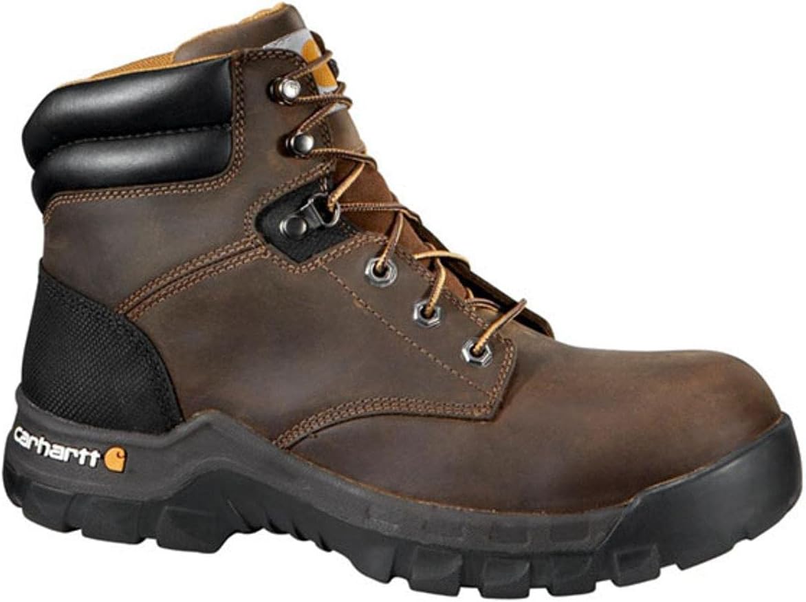 Рабочие ботинки Carhartt Footwear CMF6066 коричневого цвета Work-Flex высотой 6 дюймов, Brown Oil Tanned Leather — фото 2