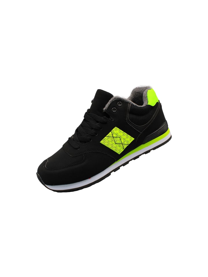 

Кроссовки на шнуровке planetshoes Winterschuhe, цвет Schwarz/Grün