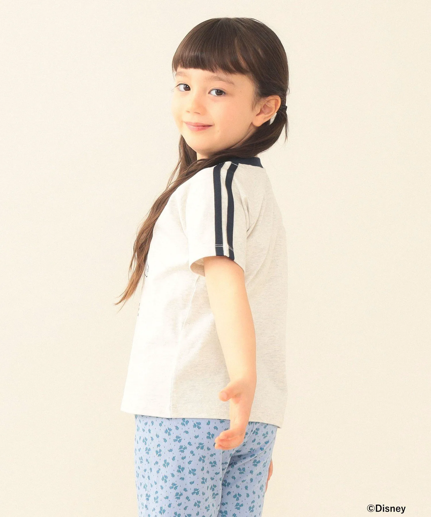 Футболка 2026SS (90-140 см) для детей Beams Mini, цвет White Heather — фото 4