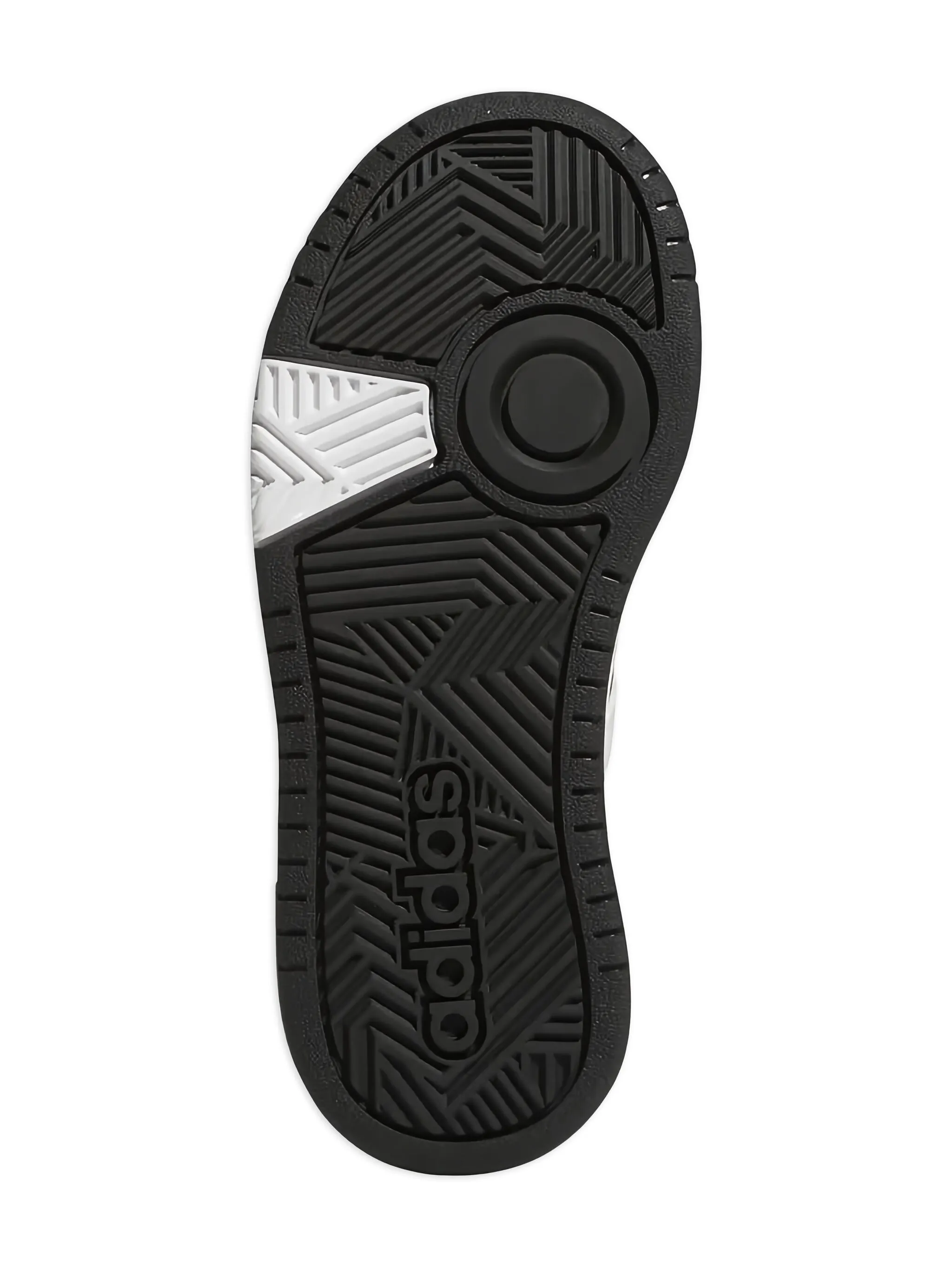 Кроссовки Hoops Mid Core Black/Cloud White/Grey Adidas Kids, черный — фото 4