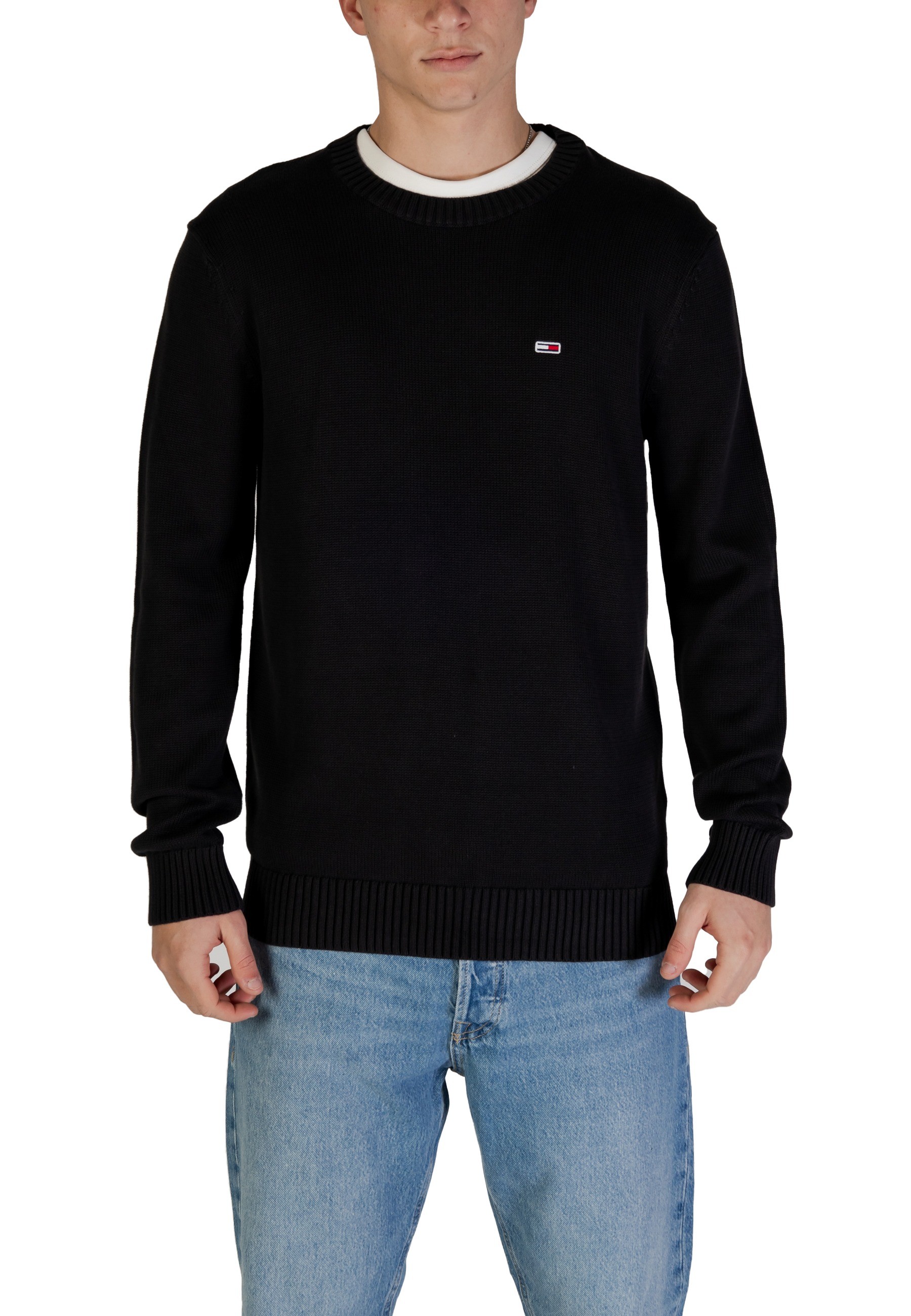 

Джемпер Tommy Jeans из органического хлопка, черный