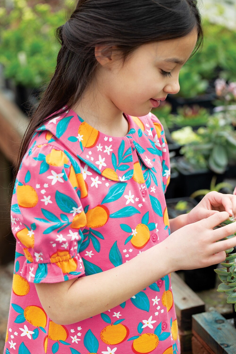 

Розовый девичий топ Frugi, розовый