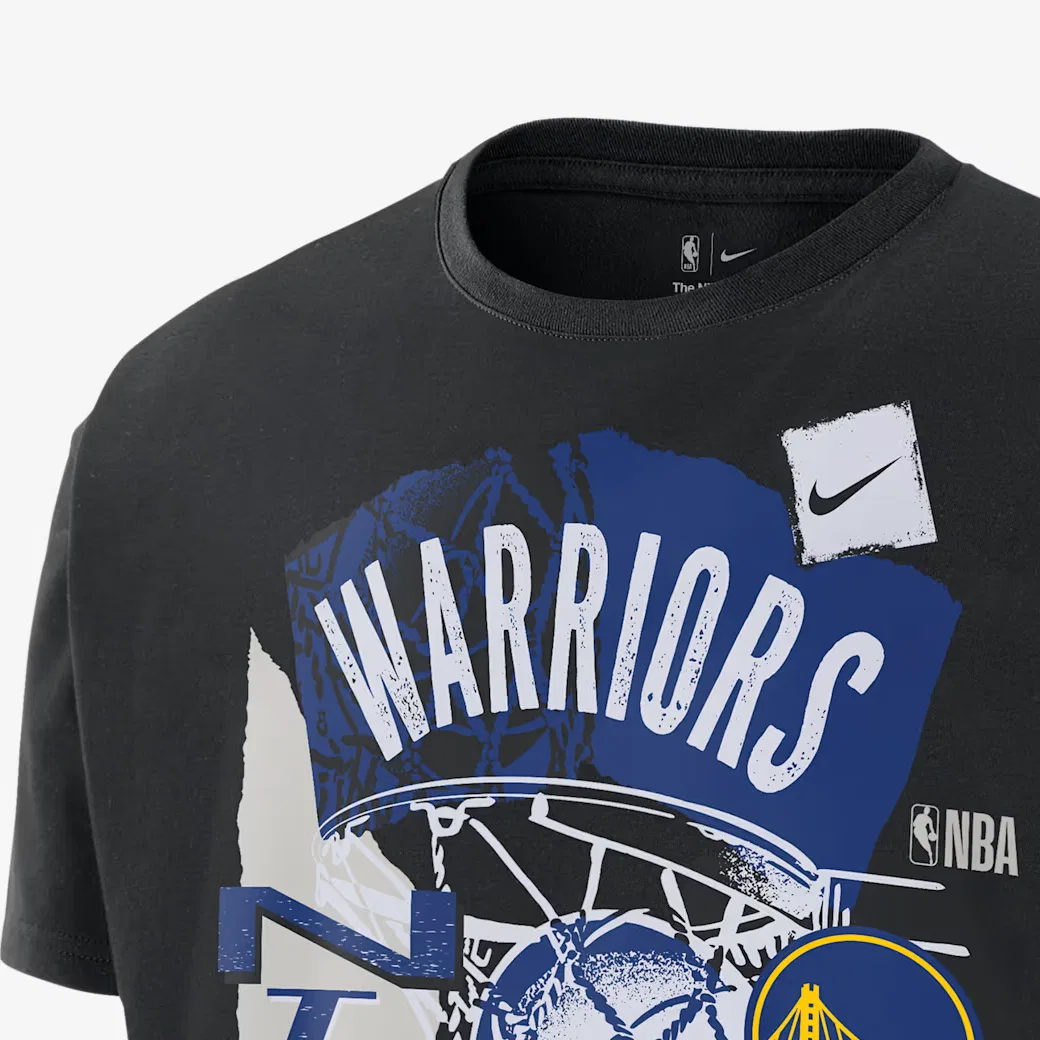 Футболка Golden State Warriors мужская Nike, Black — фото 4