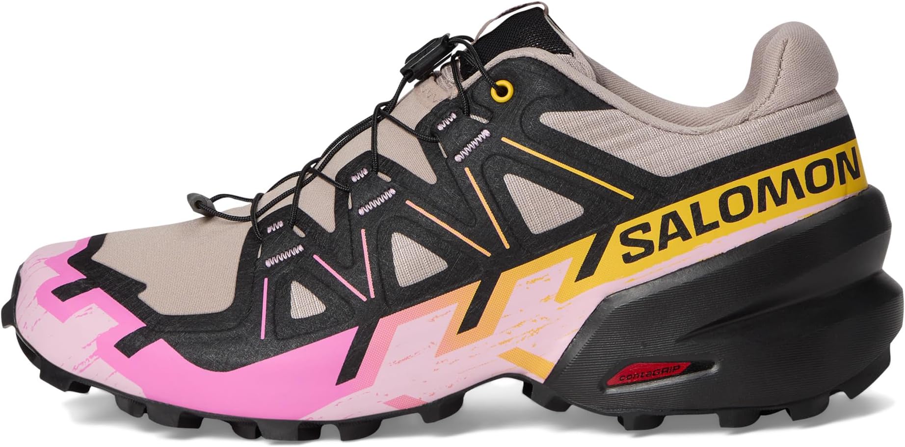 Кроссовки Salomon Women's Speedcross 6, Etherea/Black/Cyclamen — фото 4