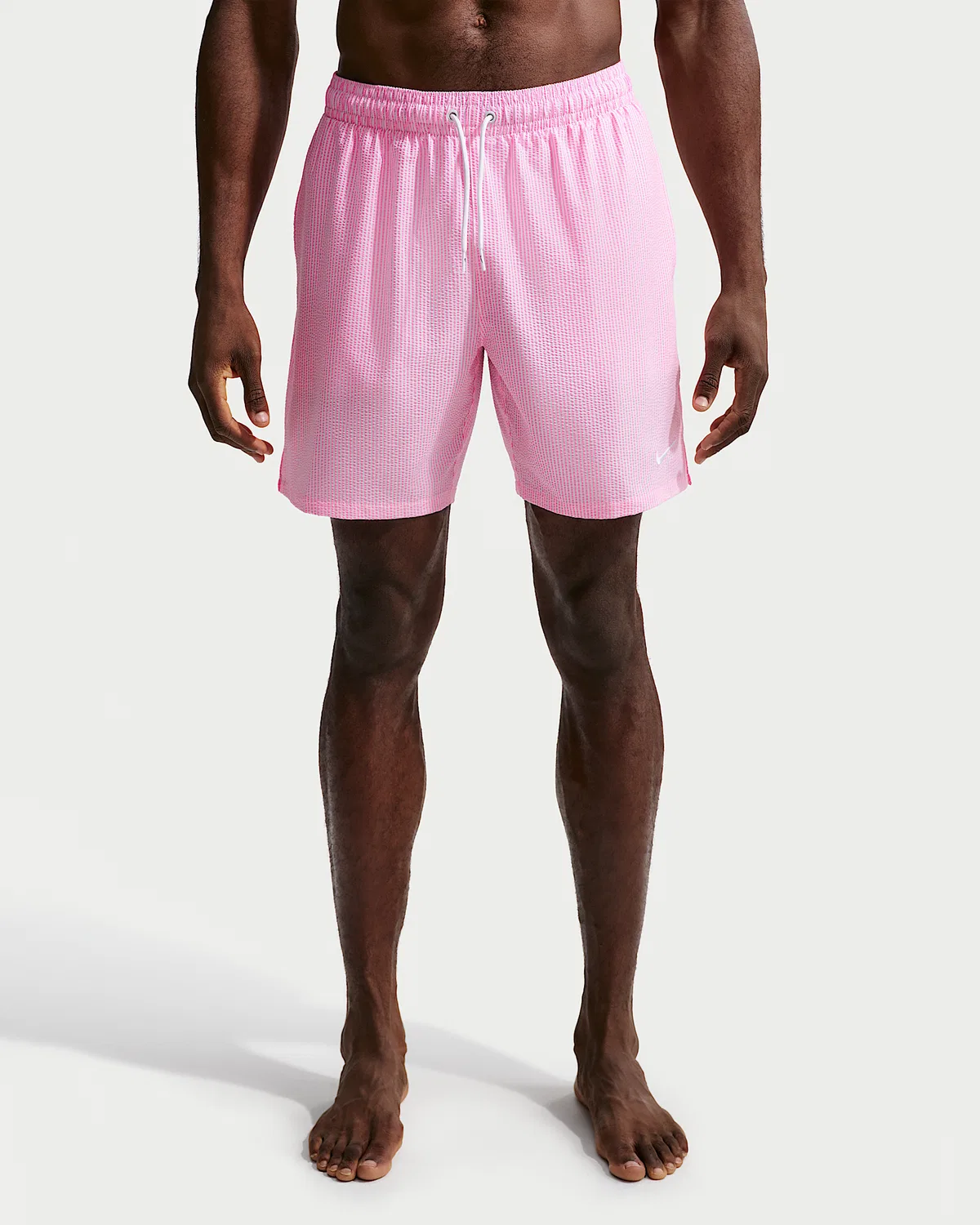 Мужские плавательные шорты Nike Swim Breaker с текстурой «риппл», 7 дюймов, на подкладке, Pink Glow — фото 2