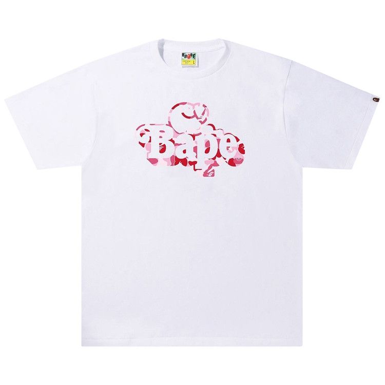 

Футболка BAPE ABC Camo Milo On Tee, White/Pink