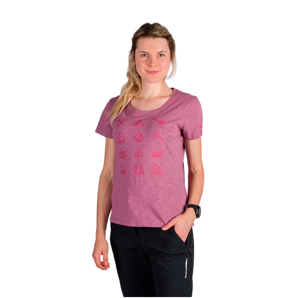 

Футболка с коротким рукавом Northfinder Candice, розовый