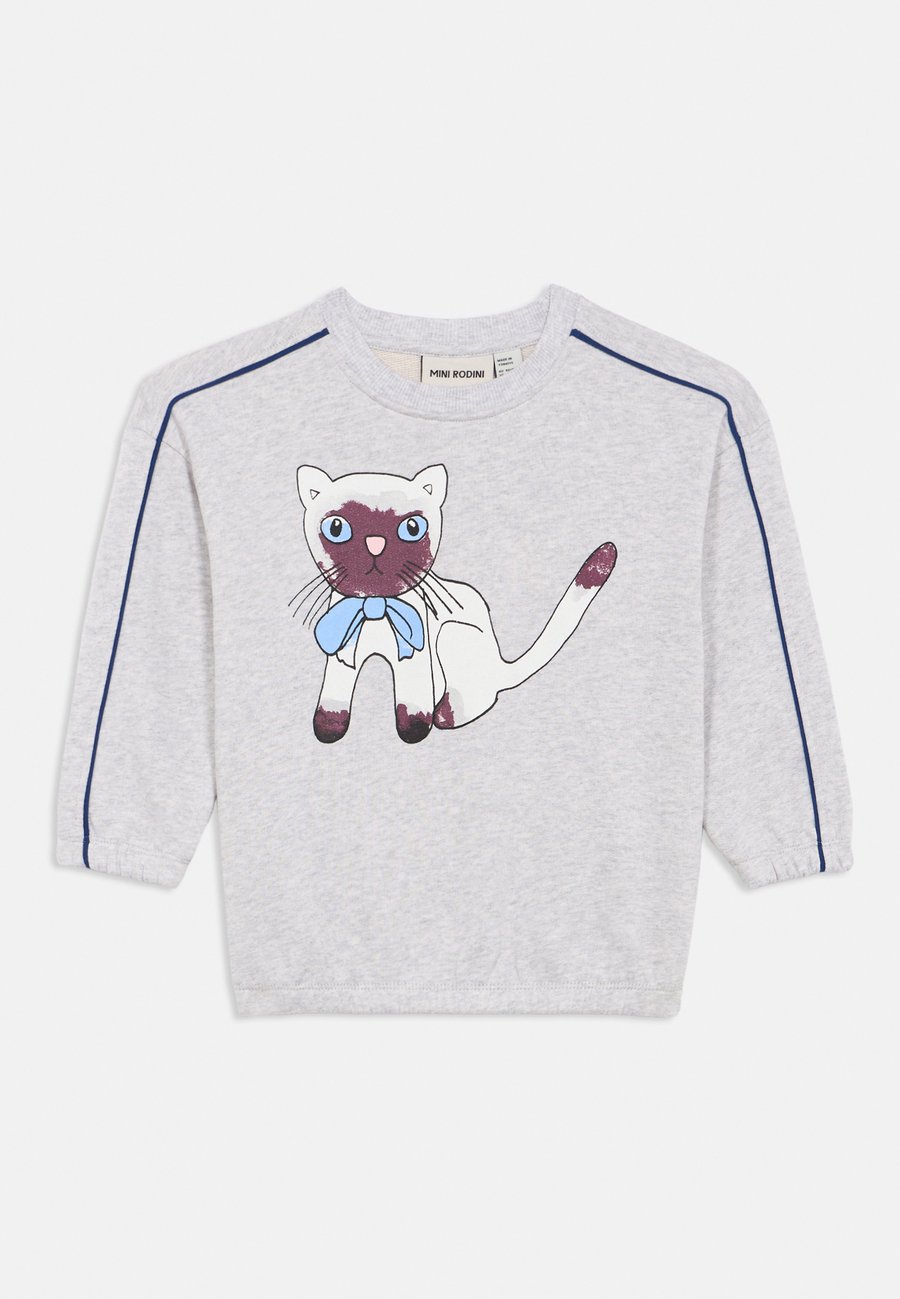 Толстовка Mini Rodini SIAMESE UNISEX, Grey Melange/Grey