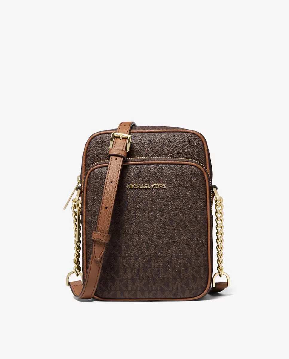

Женская сумка через плечо Jet Set Travel с логотипом Michael Michael Kors, темно-коричневый