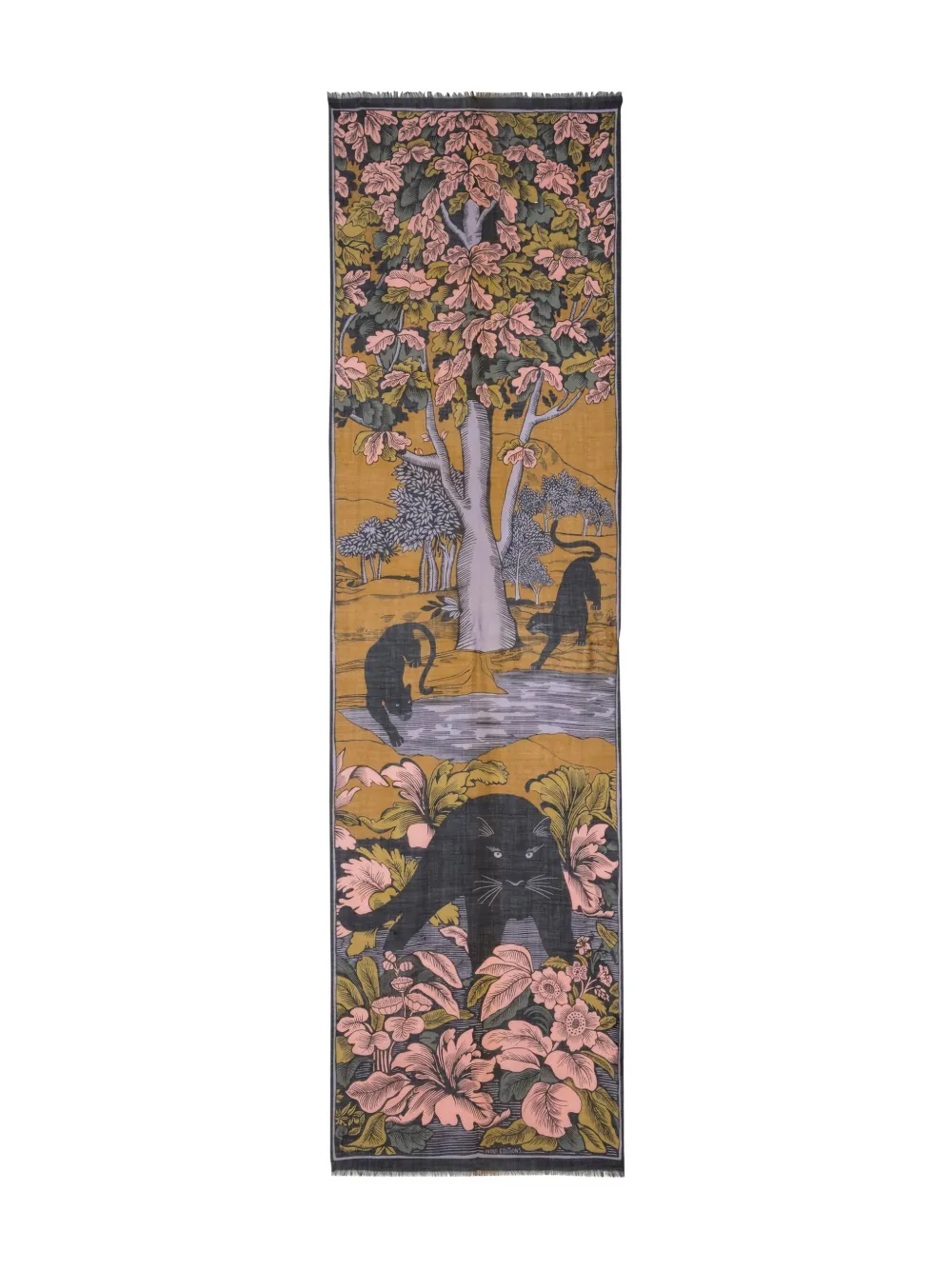 

Флоральный шарф Panthere Inoui Editions, коричневый