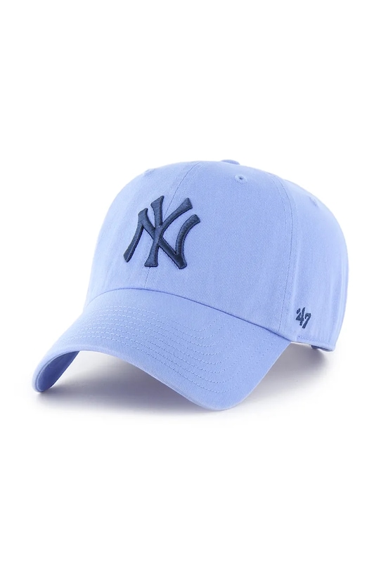 

Бейсболка с козырьком хлопковая MLB New York Yankees 47 Brand, синий
