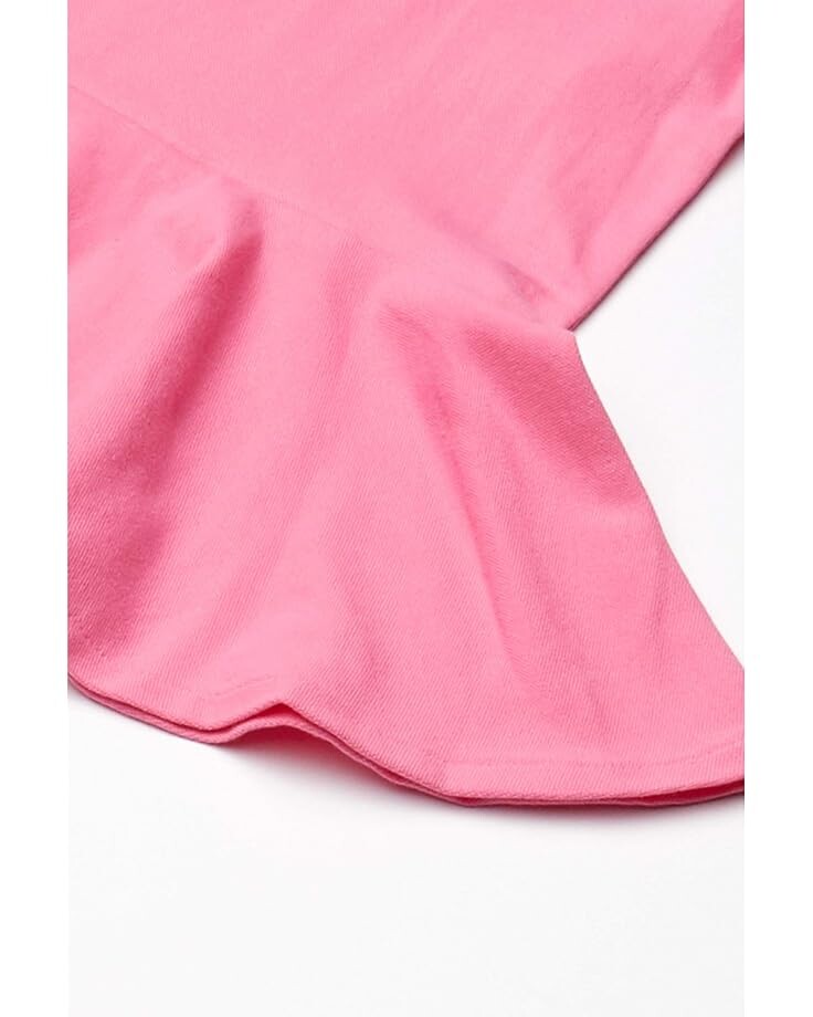 Платье Polo Ralph Lauren Kids Short Sleeve Polo Dress, цвет Baja Pink — фото 4
