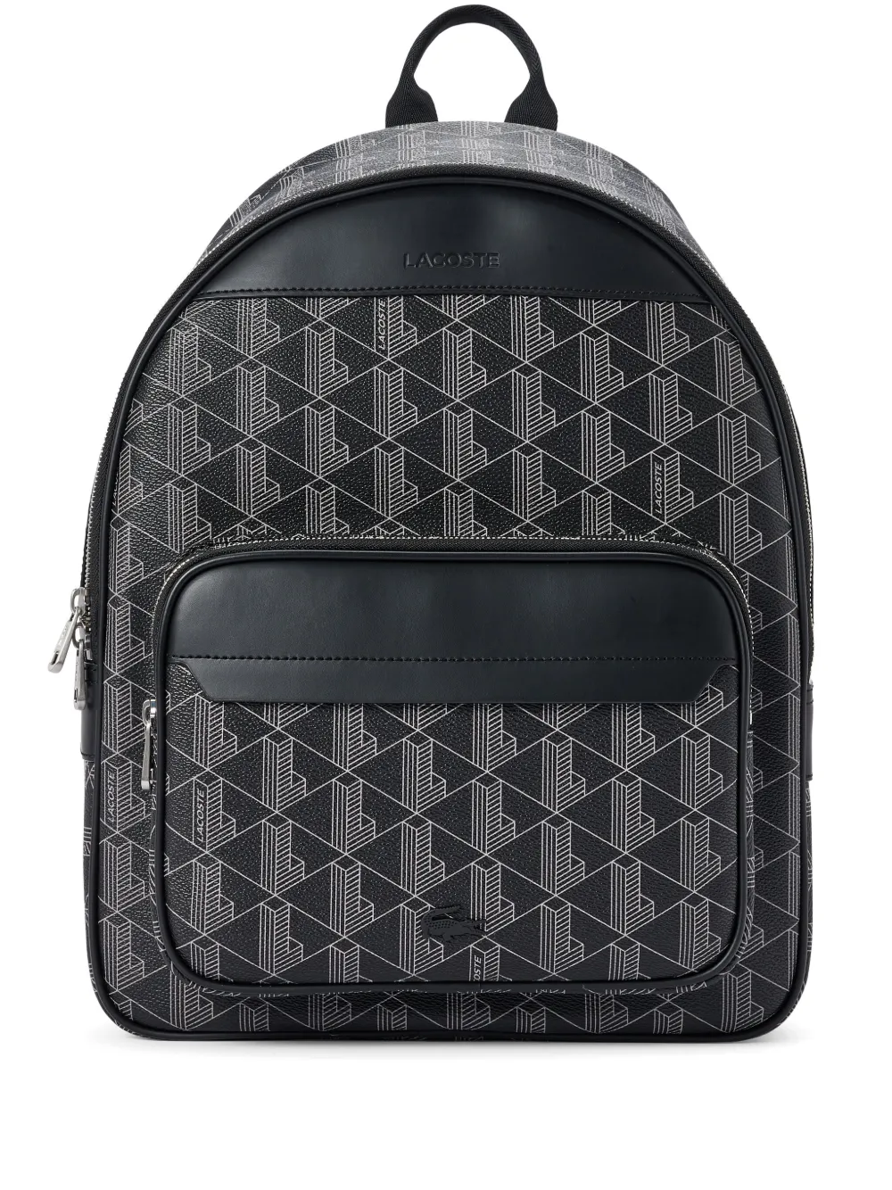 

Рюкзак с монограммой Lacoste, черный