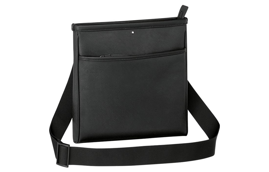 

MONTBLANC Кожаная сумка через плечо мужская черная